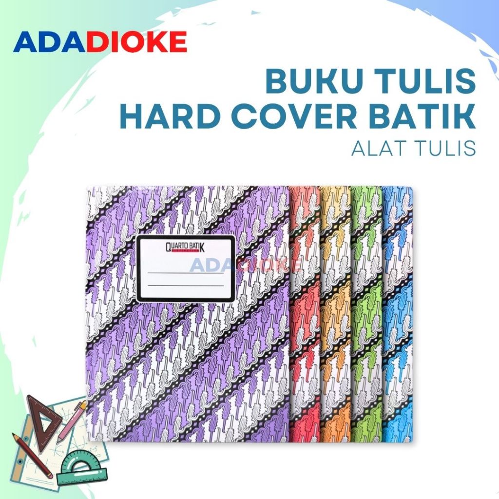 

Buku Tulis Hard Cover Buku Quarto Buku Kwarto Isi 100 Lembar Motif Batik My Book Distinction 15 x 20 cm