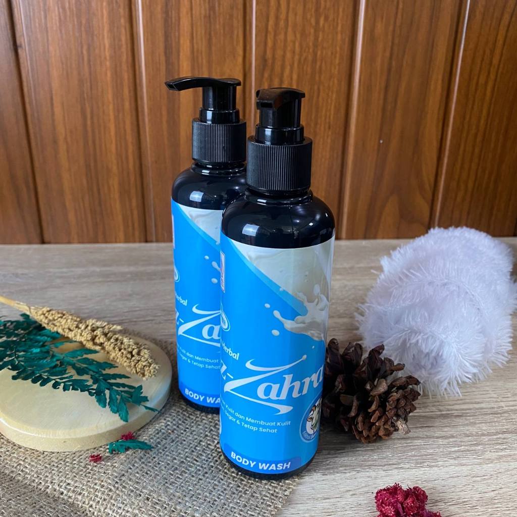 Sabun Susu Kambing Az Zahra Body Wash BPOM - Aroma Terapi - Sabun Botol - Sabun Mandi Cair
