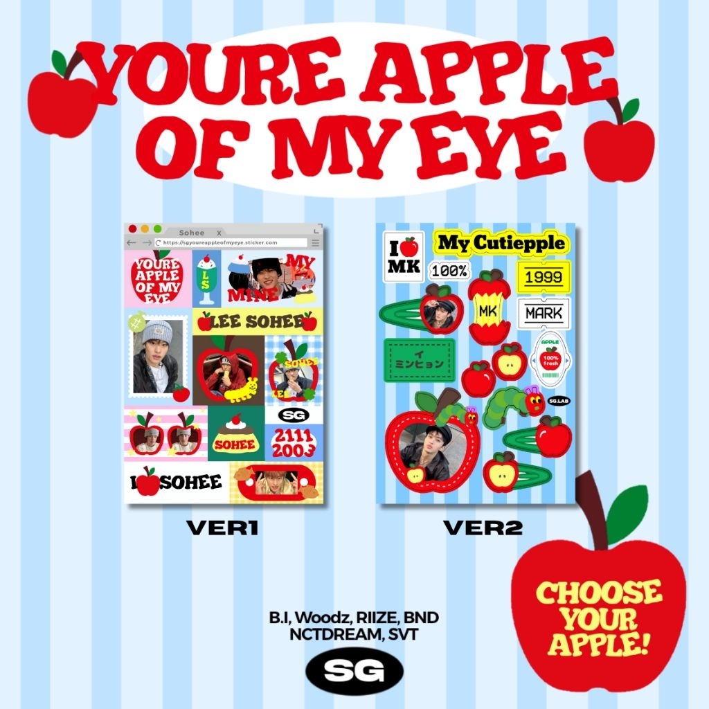 

[SG.LAB] PILIH MEMBER TULIS DI NOTES! | KPOP MY APPLE A7 HOLOGRAM KISSCUT STICKERS | B.I, WOODZ, RIIZE, NCTDREAM, SEVENTEEN, BOYNEXTDOOR