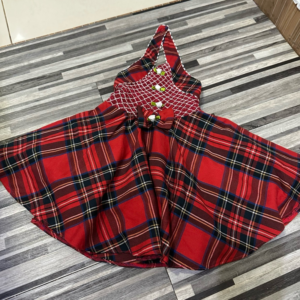 Halter Neck Smocked Dress Anak Perempuan Size 2 Tahun | Like New