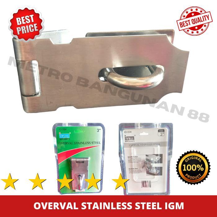 Overval Gembok Stainless Cantolan Gembok IGM