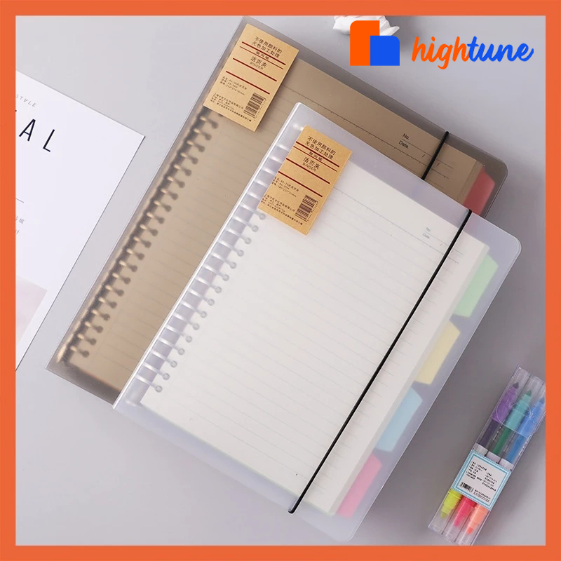 

Hightune Binder Note Spiral Ring Model ( garis，grid，kosong) A5 & B5 - 80 lembar