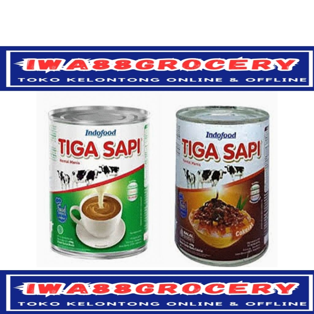 

cap tiga sapi krimer kental manis dari Indofood 500gr klg