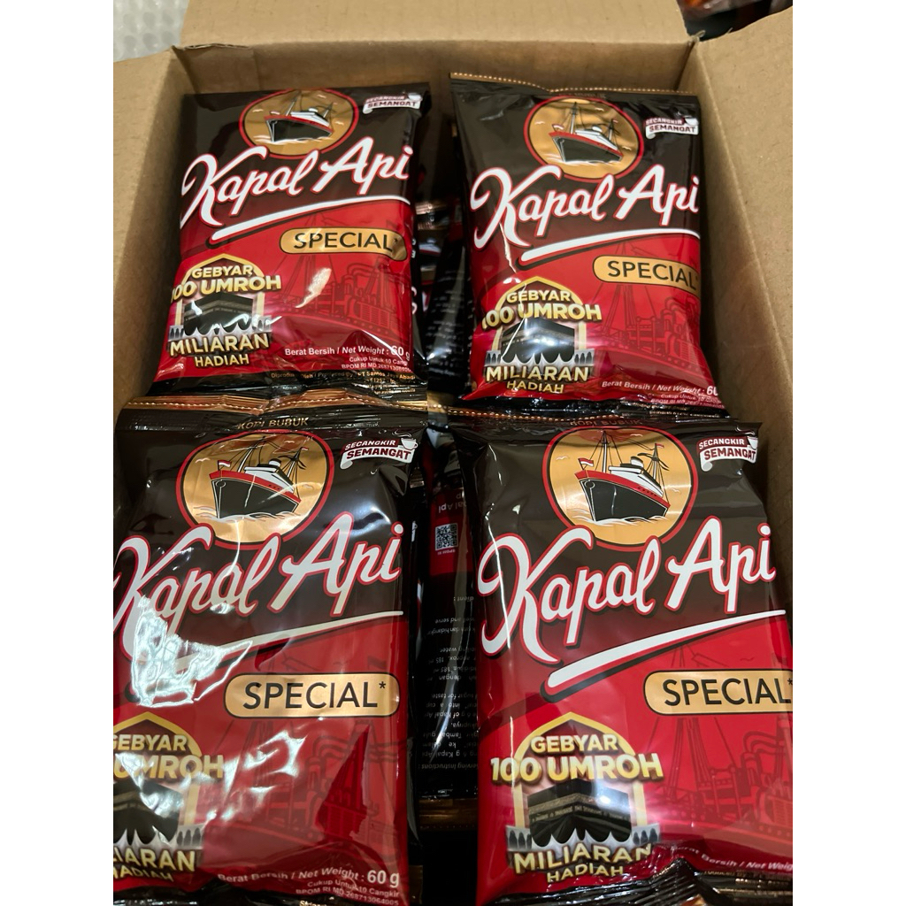 

Kopi Kapal Api Special 60 gram 1 Renceng