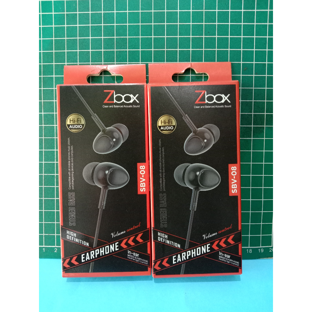 EARPHONE ZBOX SBV-08