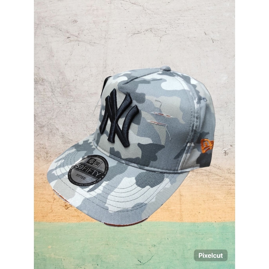 Secret ID Topi Baseball Distro Loreng Sobek New Yorrk- Topi Sobek Original