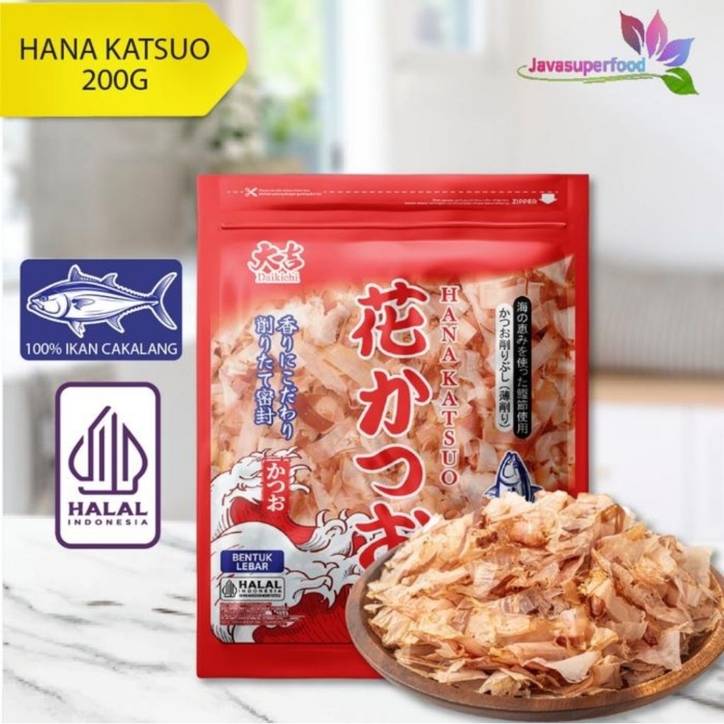 

Daikichi Hanakatsuo 200gr - Katsuobushi Ikan Cakalang Asap Serut - Cakalang Serut 200gr