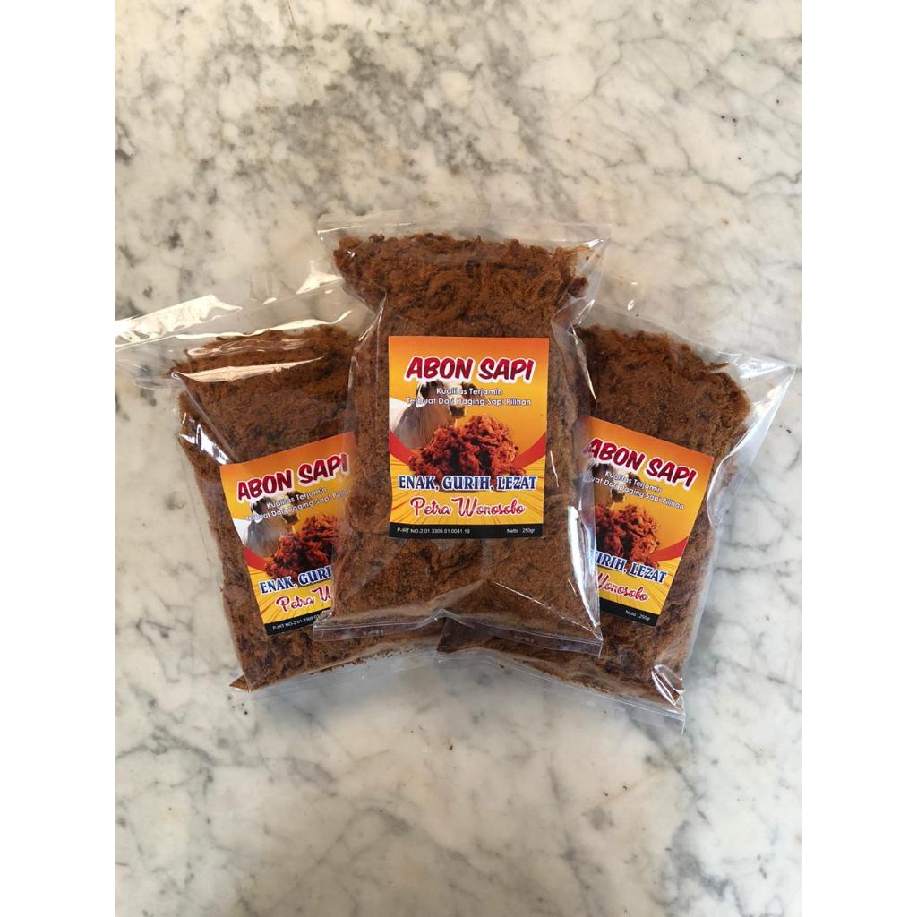 

abon sapi petra khas wonosobo 250 gr