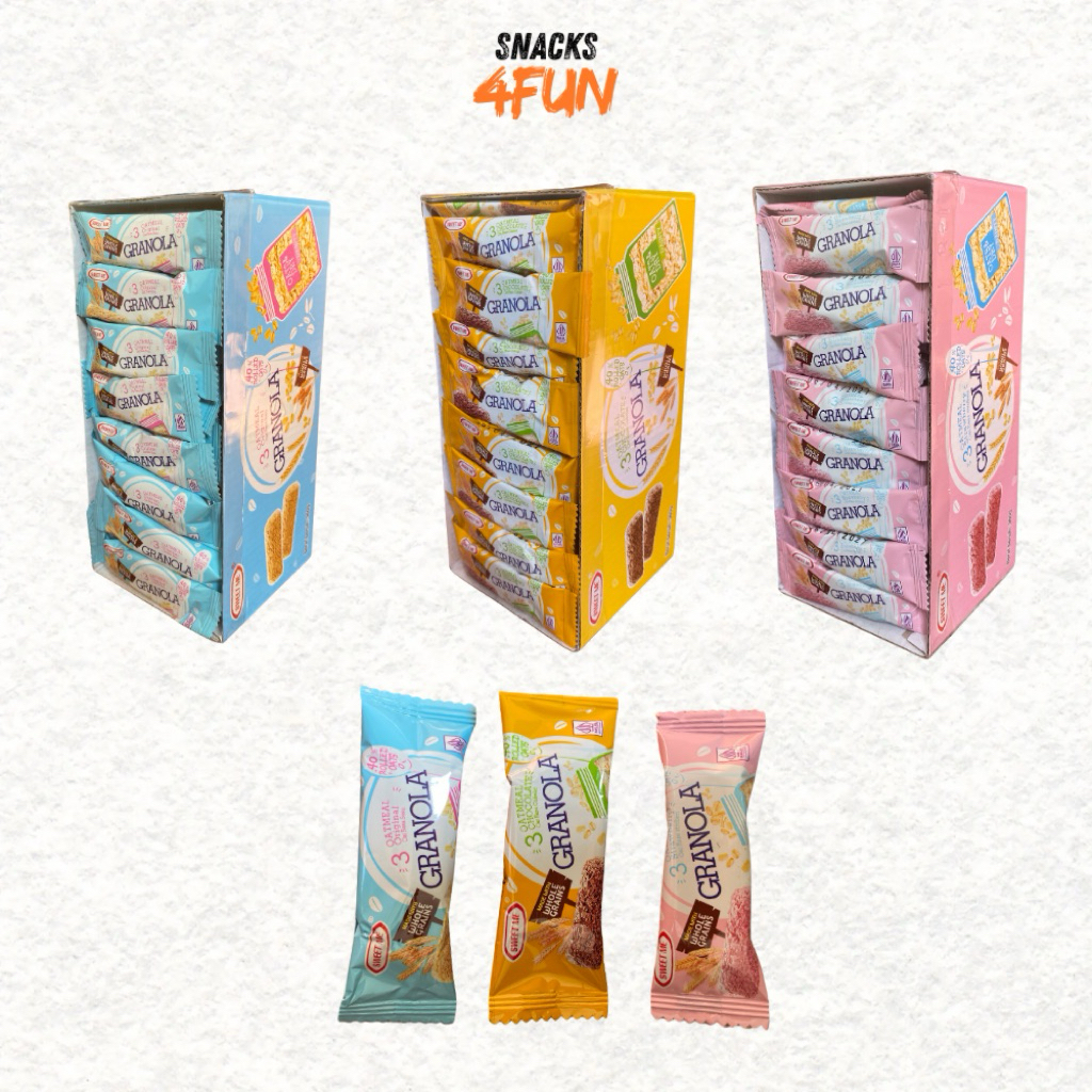 

Sweet Granola Oat Cemilan diet 1 box isi 60 pcs