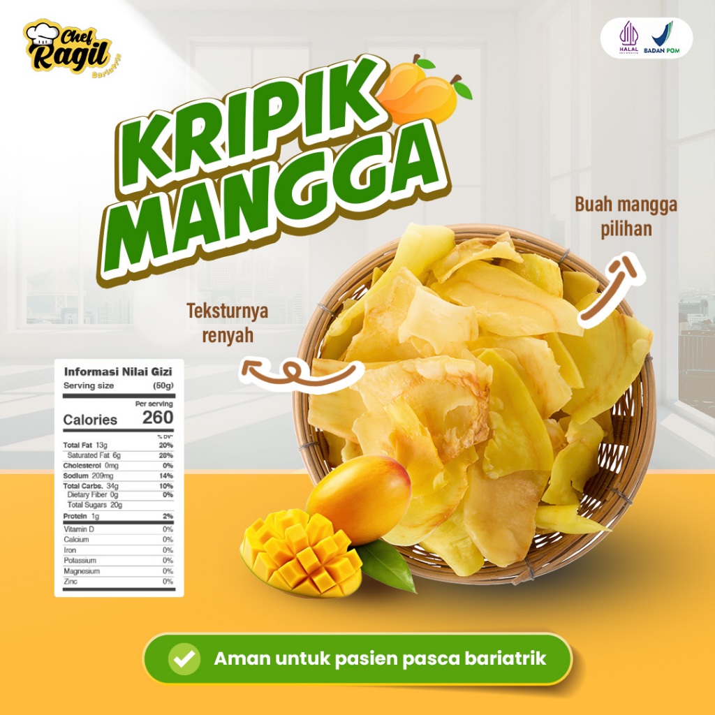 

Keripik Mangga Sehat – 100% Buah Asli, Tanpa Gula & Pengawet
