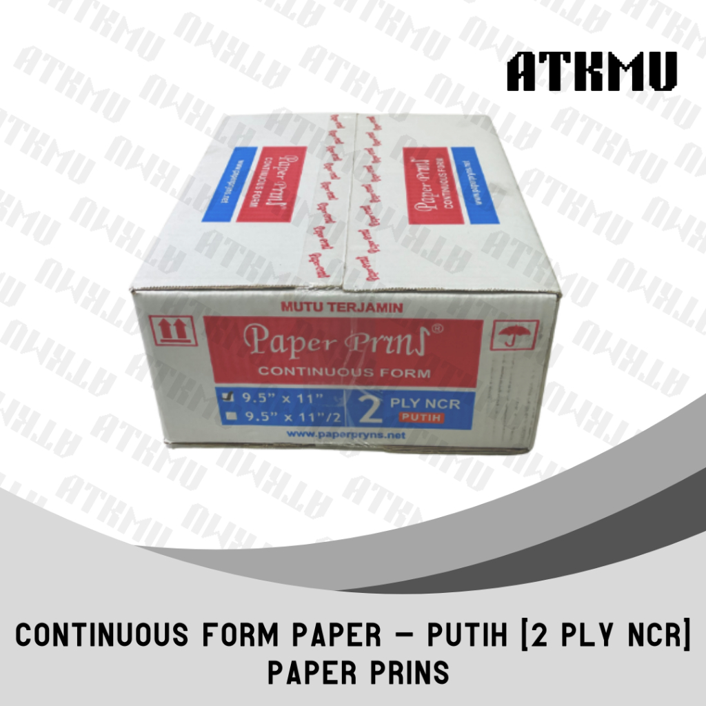 

Kertas Continuous Form 9,5" x 11" 2 PLY NCR K2 P PaperPryns