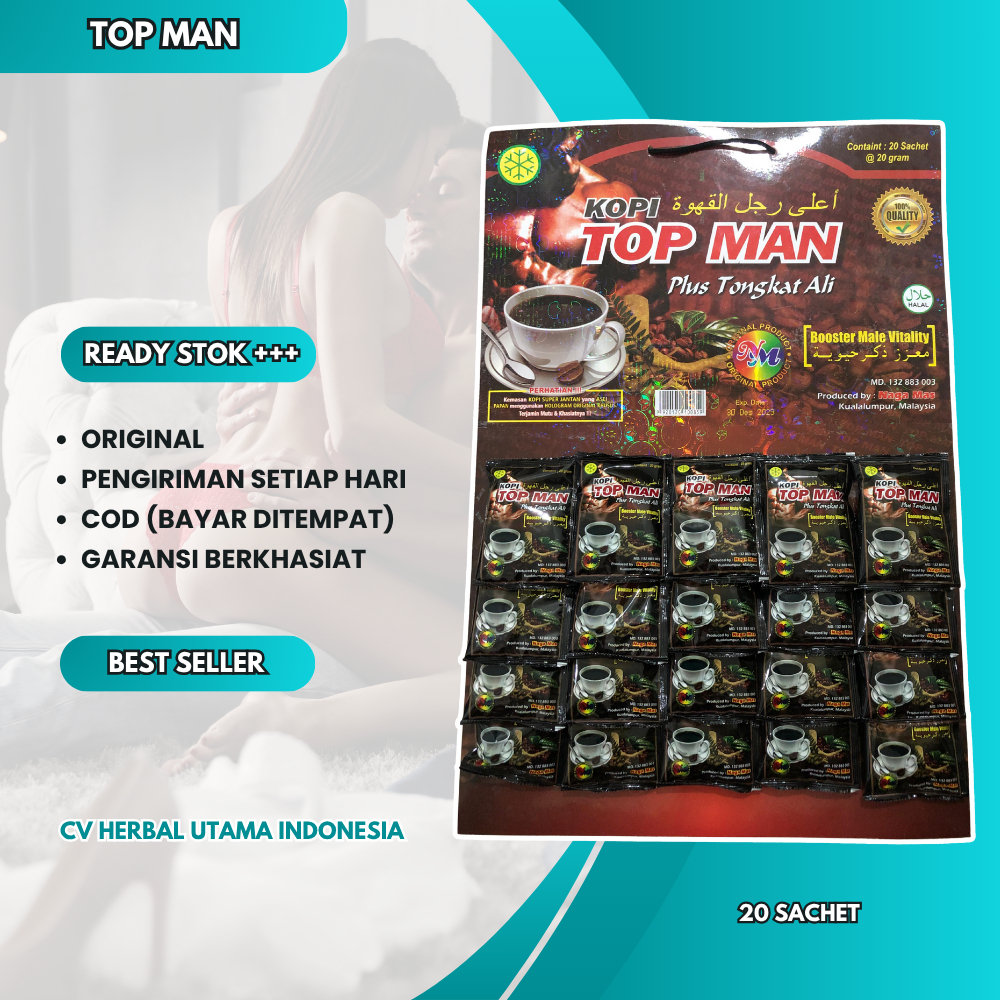 

Kopi Papan Top Man Tongkat Ali Original 20 Sachet