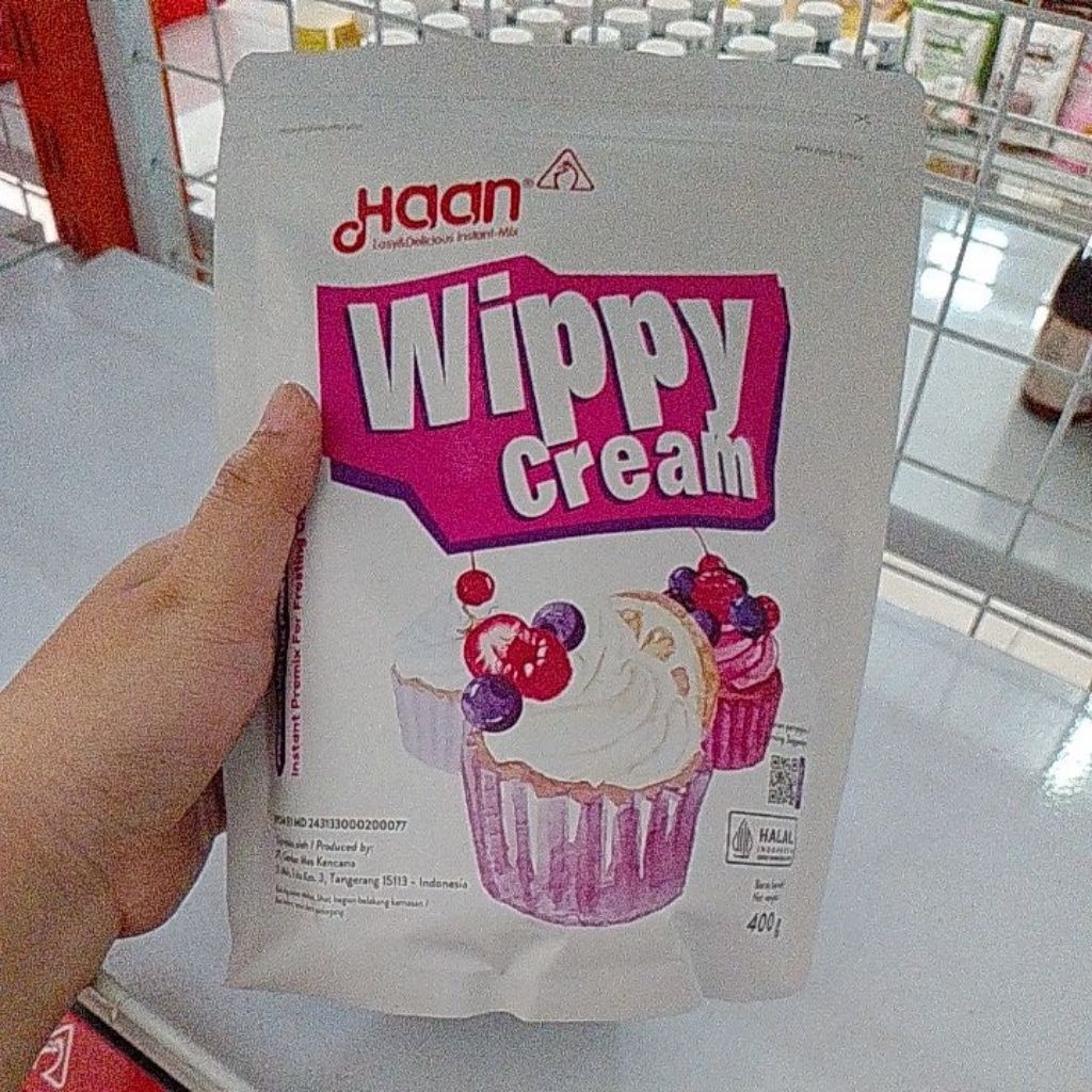 

Haan wippy cream 400gram whip cream bubuk krim topping