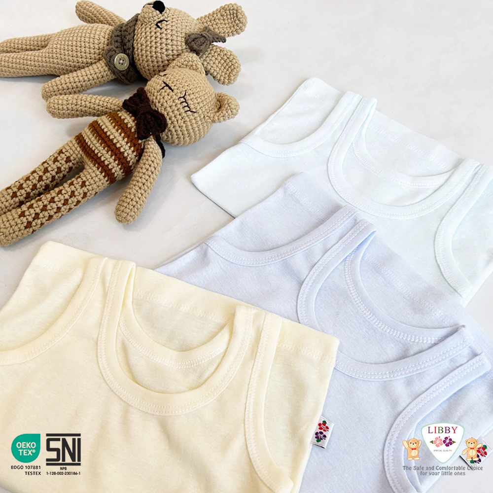 LIBBY Singlet Polos Kaos Dalam Anak Kaos Dalam Bayi