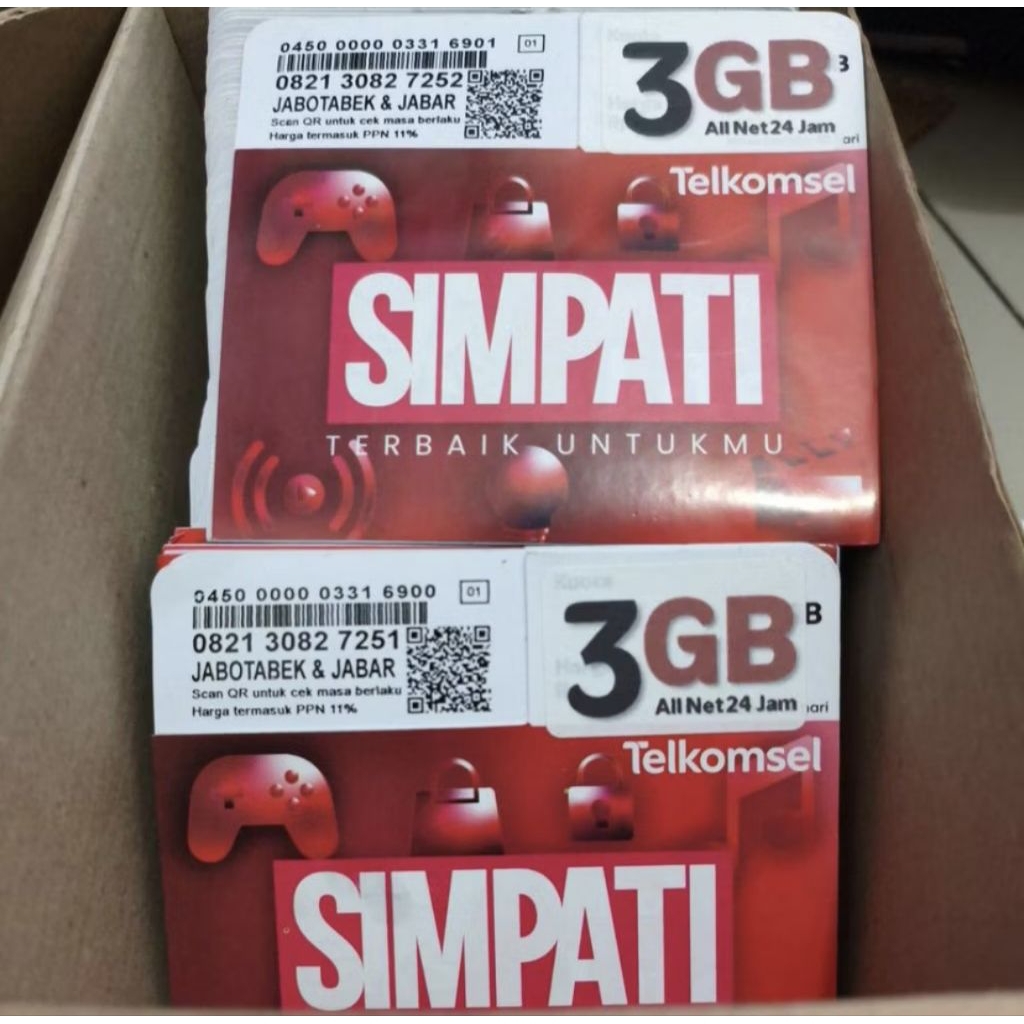 Kartu Perdana Telkomsel 3GB Nasional SEGEL