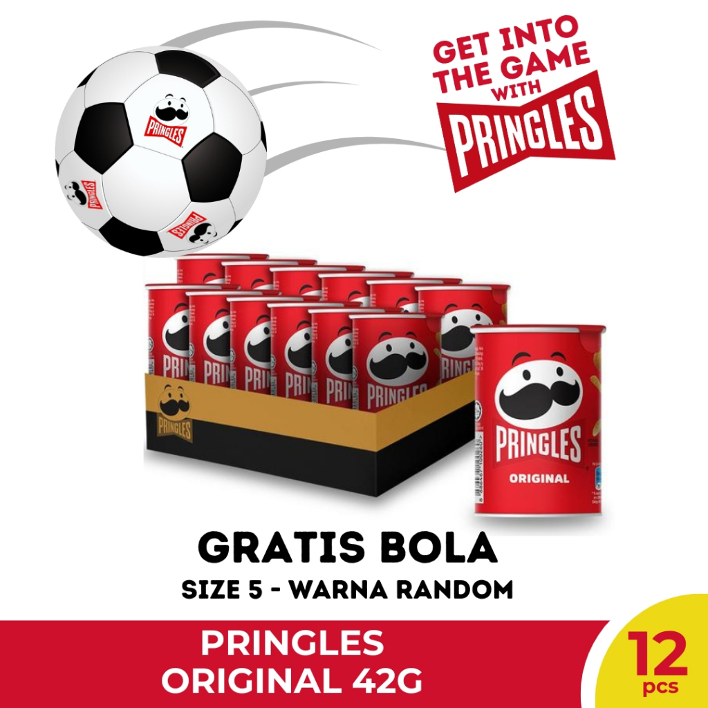 

[FREE SOCCER BALL] Carton Deals Pringles Keripik Kentang 42gr (12 pcs) - Original 42g