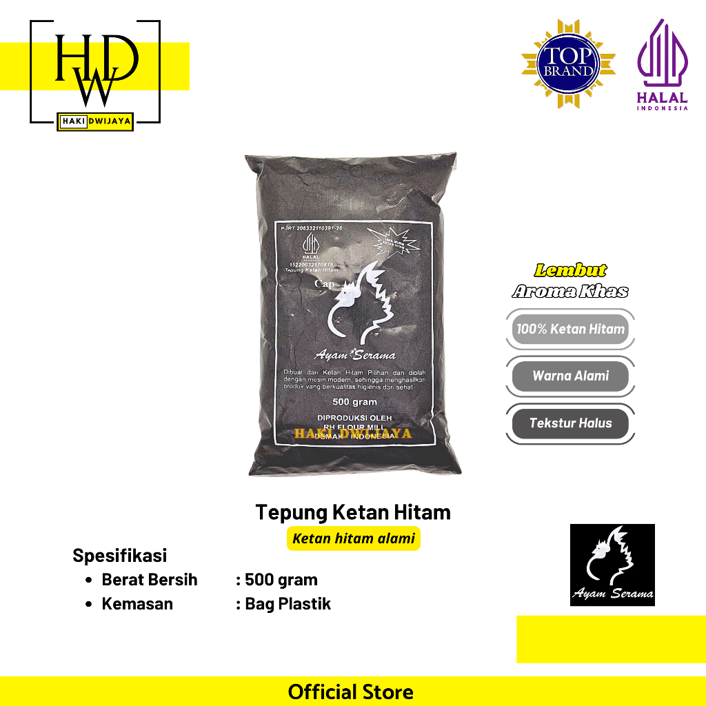 

[500gr] Ayam Serama Tepung Ketan Hitam Berkualitas