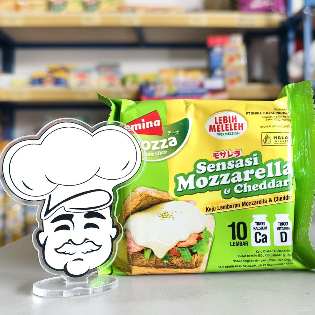 

Keju Emina Slice Mozarella 10 Slice / Keju Melted Slice Emina 10 Slice / Emina Cheese Slice Mozarella