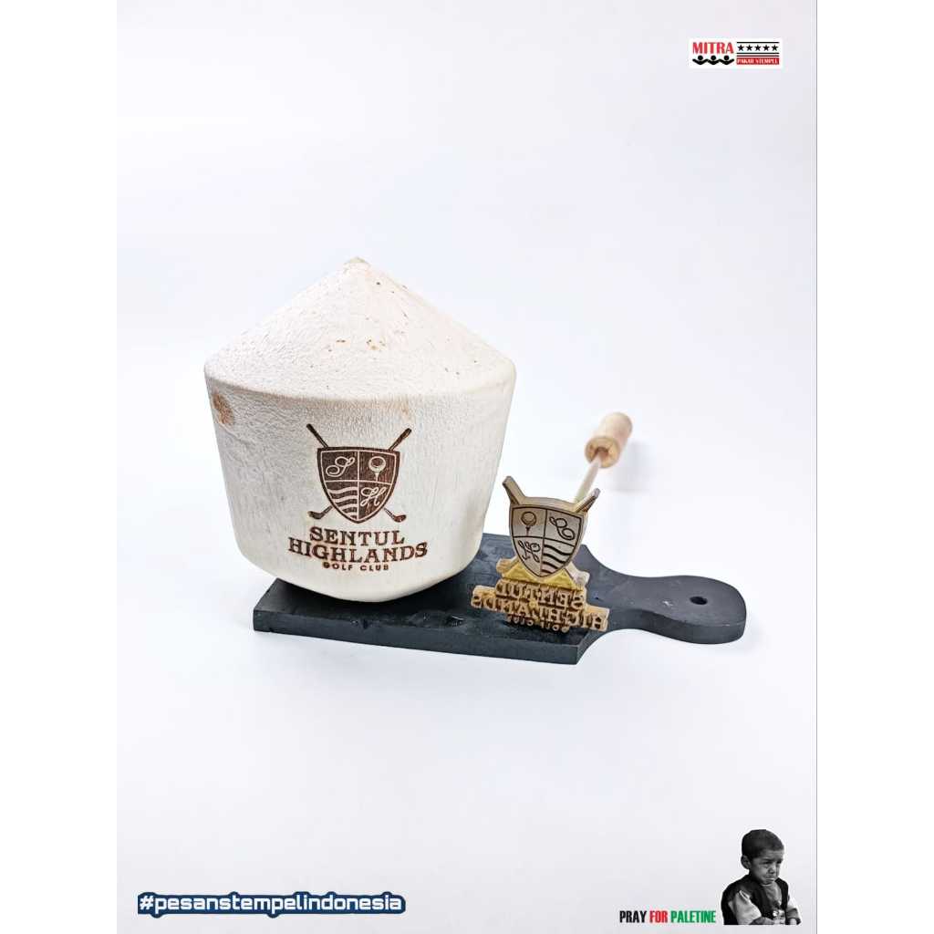 

Jual Stempel Bakar Kelapa Emboss Stamp Coconut Hot Stamp Branding Kelapa Terlaris