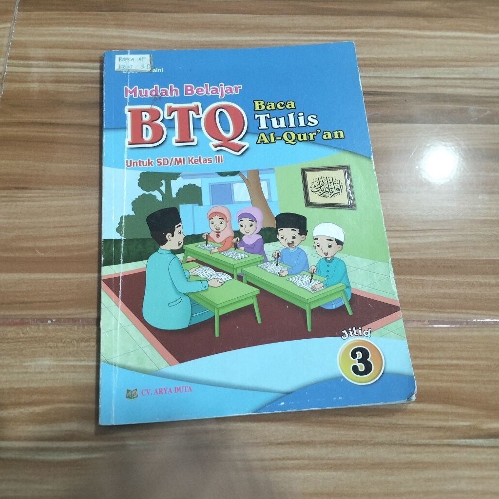 BTQ BACA TULIS AL-QUR'AN KELAS 3 SD (BEKAS)