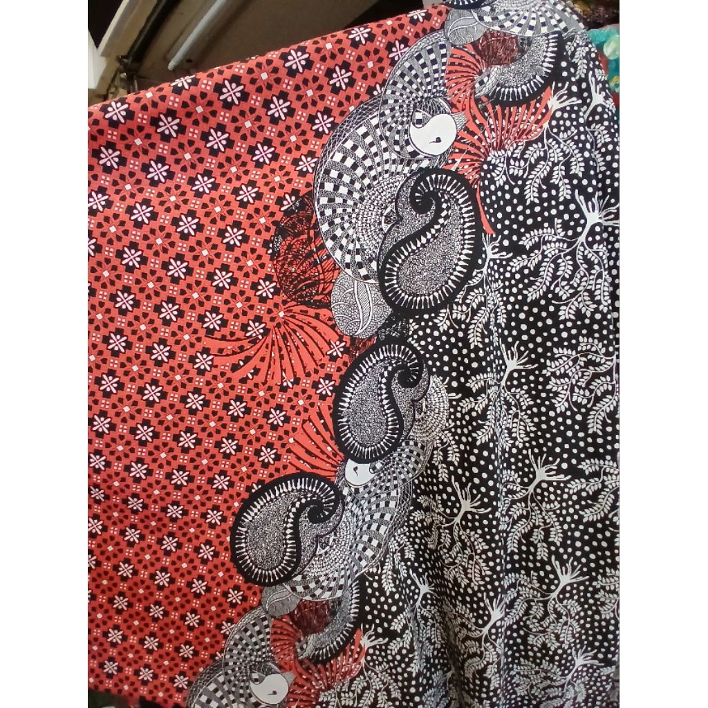 Kain/Bahan moscrepe garment motif//Kain moscrepe meteran