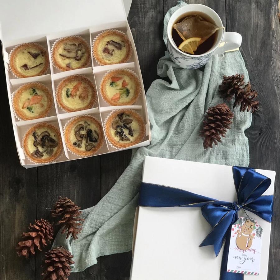 Kotak Kue + Sekat 9 Kotak Kue Donat Egg Tart Pie Mochi Cookies Pastry Box Kue Sekat - 9sekat