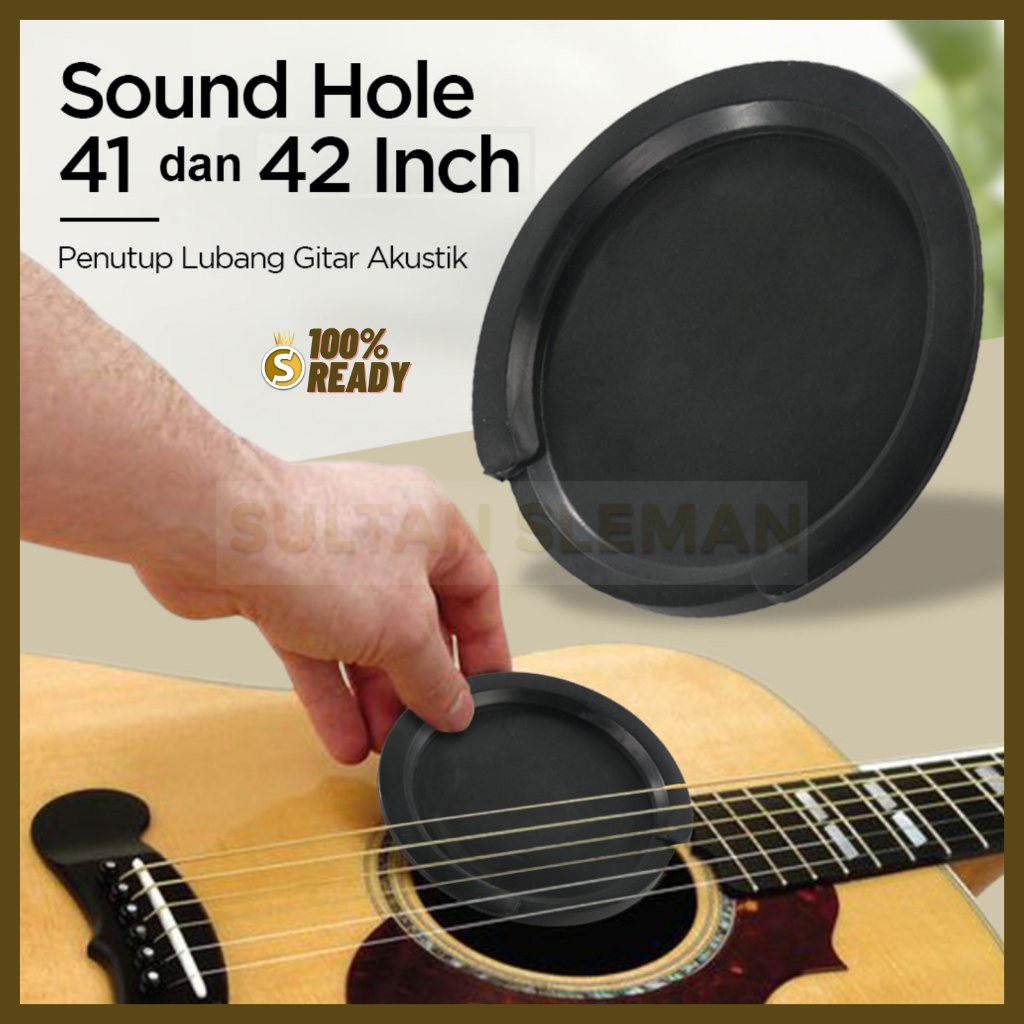 Penutup Lubang Gitar Akustik 41/42 Inch - Hitam / Sound Hole Block / Gitar Akustik Sound Hole