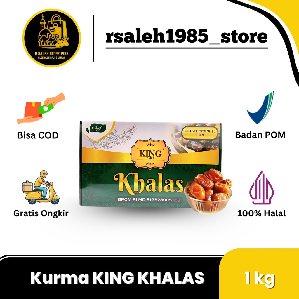 

Prince Dates Khalas Kurma Khalas 1kg By Syifa Herbal Alami Kurma