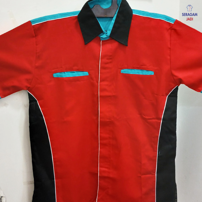 Seragam Kemeja Baju Kerja Lapangan Kantor Karyawan Perusahaan Komunitas Promosi Drill Pria Wanita Cu