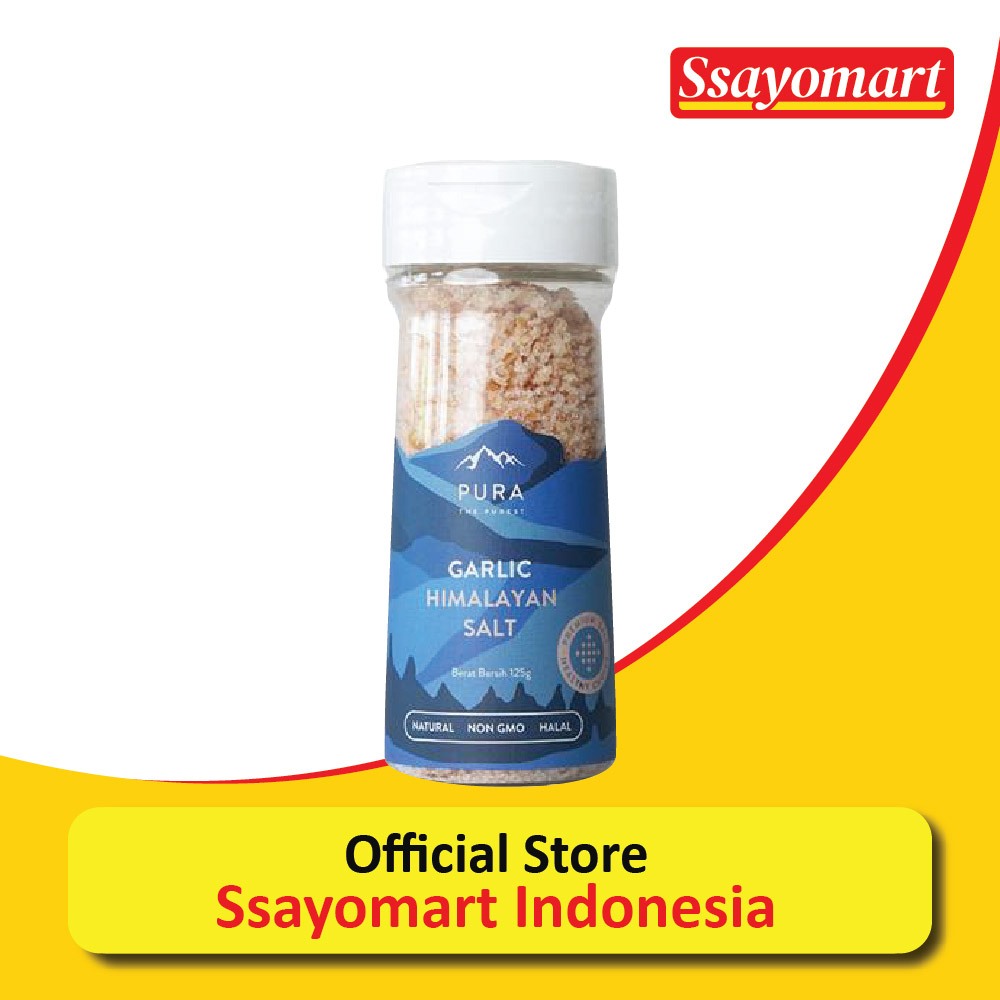 

Pura Himalayan Salt Pepper / Salt Garlic / Garam Himalaya Natural 125g