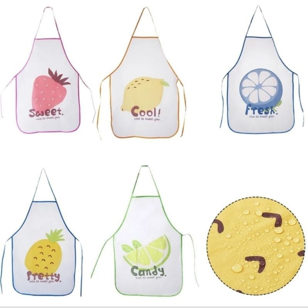 CELEMEK ANAK KARAKTER / APRON ANAK / CELEMEK ANTI AIR