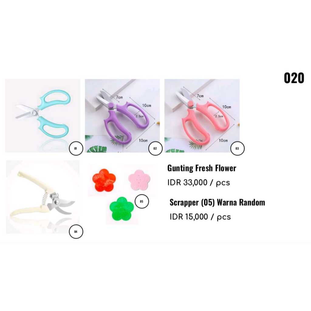 

MY Supplies - Gunting Fresh Flower Scrapper Bunga