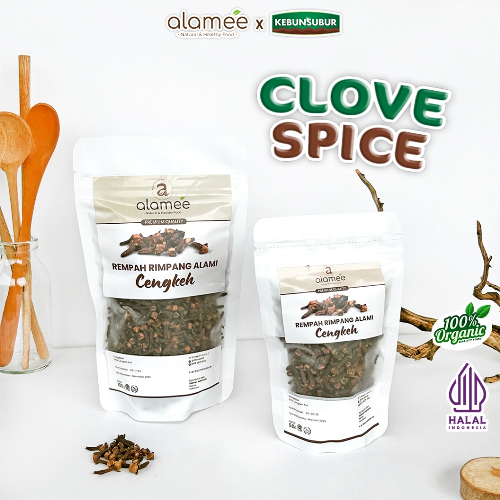 

ALAMEE Cengkeh Rempah Rimpang Kering Organik Cloves Organik Alami Spice Kebunsubur