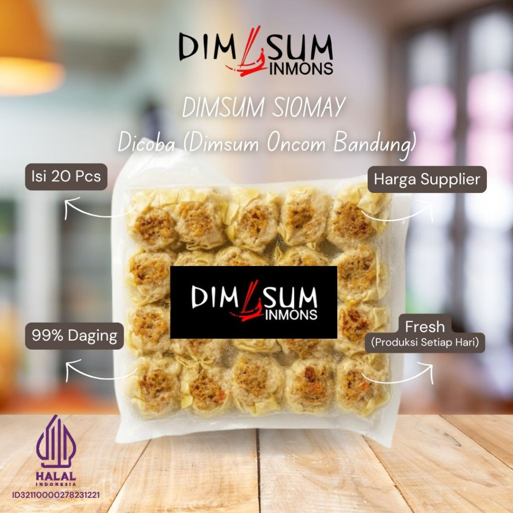 

Inmons Dimsum Frozen Premium Harga Supplier Isi 20 Halal - Dicoba (Dimsum Oncom Bandung)