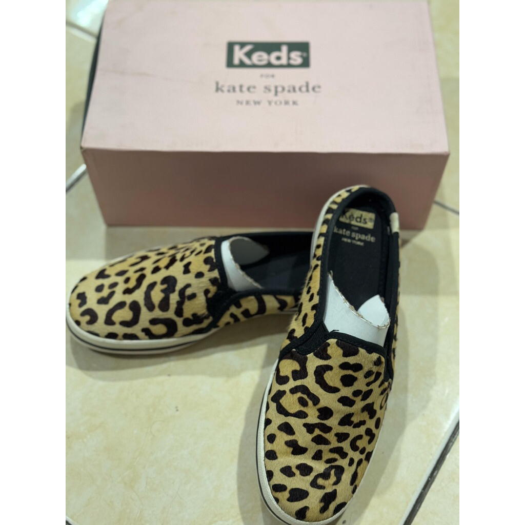 Sepatu leopard wanita keds x kate spate ORI PRELOVED