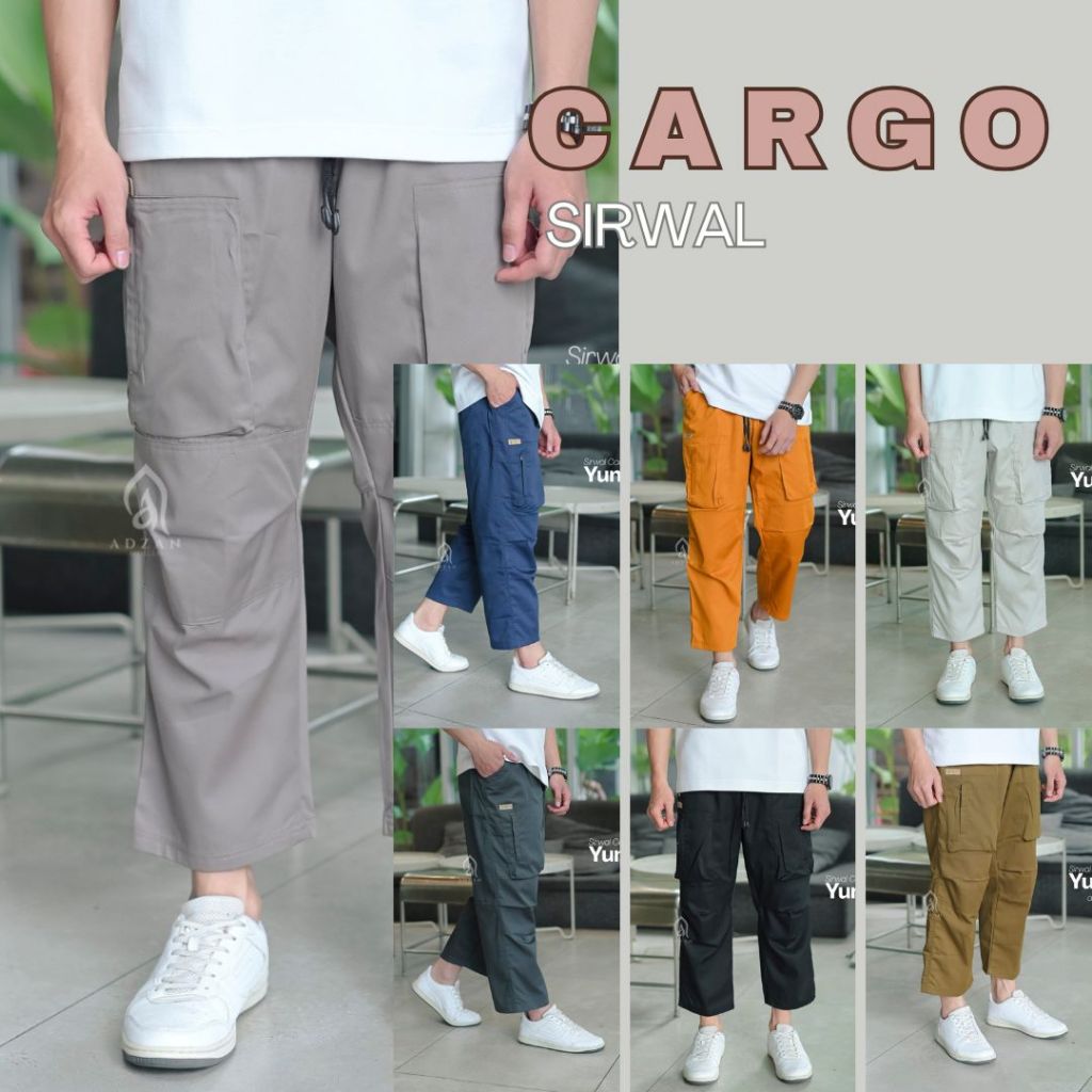 Formaland - Celana Sirwal Pria Ikhwan Laisbal Pangsi Muslim Cingkrang Cargo  Pria Muslim Bahan Katun