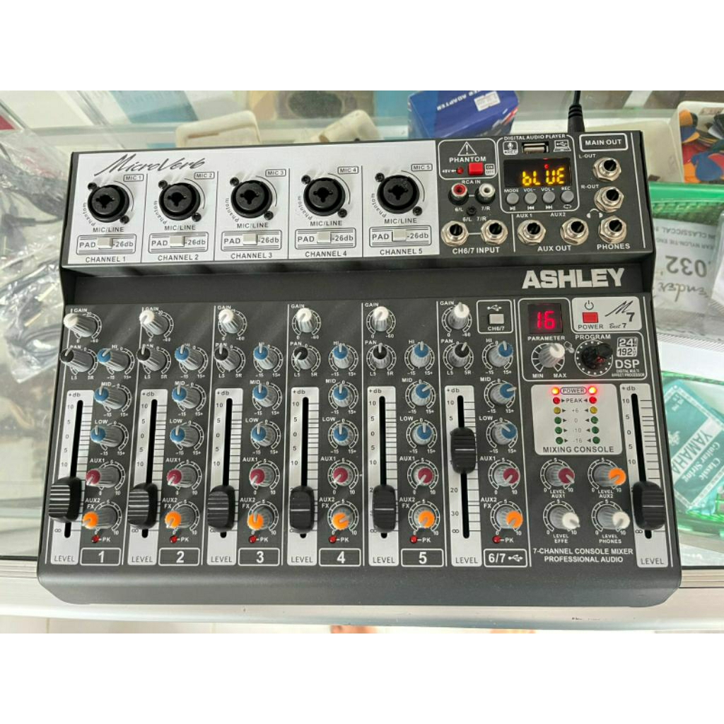 mixer 7 channel efek 16 dsp