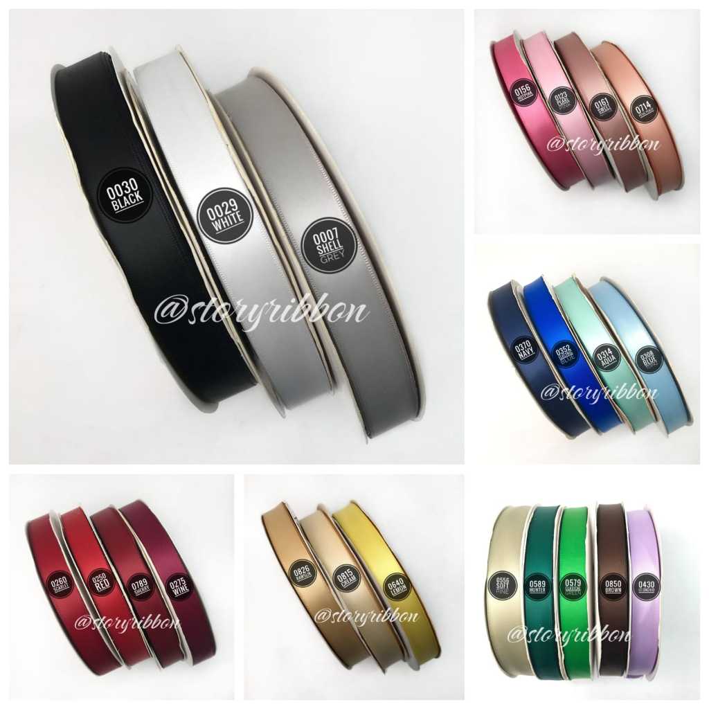 

20YARD - 1.3CM | PITA DOUBLE SATIN IMPORT DSF/ PITA DOUBLE FACE