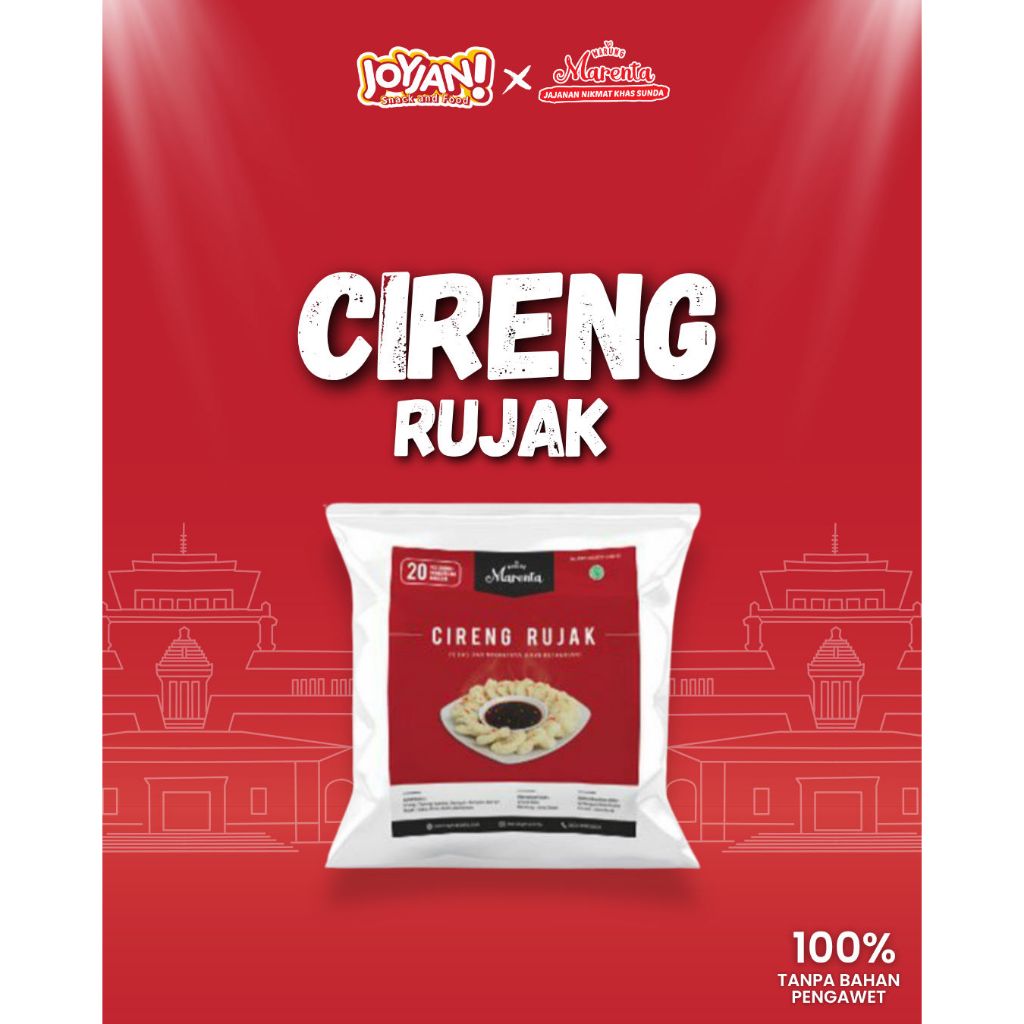 

Joyjan X Marenta Cireng Rujak Pedas manis gurih Cireng goreng Cireng isi Cireng Mantap Jiwa 200g