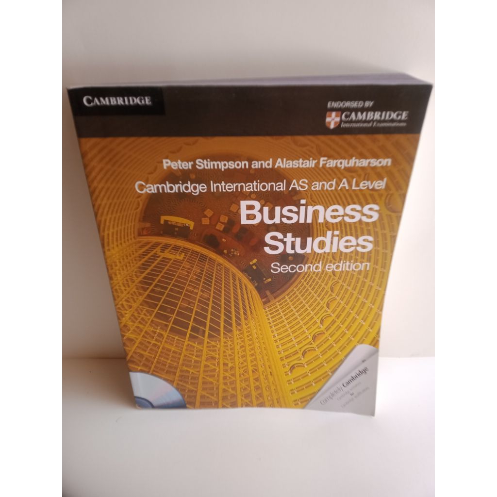 BUKU ASLI CAMBRIDGE INTERNATIONAL AS AND A LEVEL BUSINESS STUDIES SECOND EDITION PLUS CD