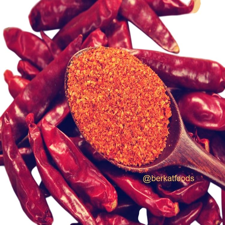 

Chili Granule Pure / Cabe Bubuk Kasar Cabai Asli Murni / Red Chilli Coarse Granules / Dry Mirchi