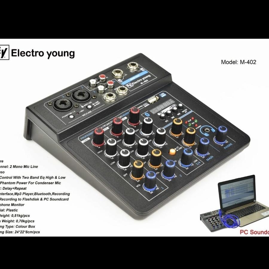 MIXER AUDIO ELECTRO YOUNG M 402 / M402 4 CHANNEL ORIGINAL