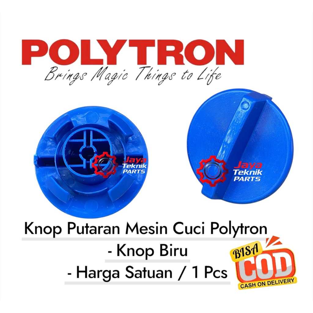 Knop Mesin Cuci Polytron Original Biru / Knop Putaran Mesin Cuci Polytron