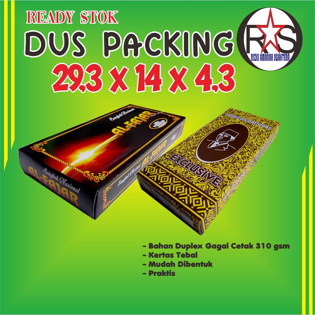

Ready Stok Dus Packing 29,3x14x4,3 cm Bahan Duplex Tebal Gagal Cetak