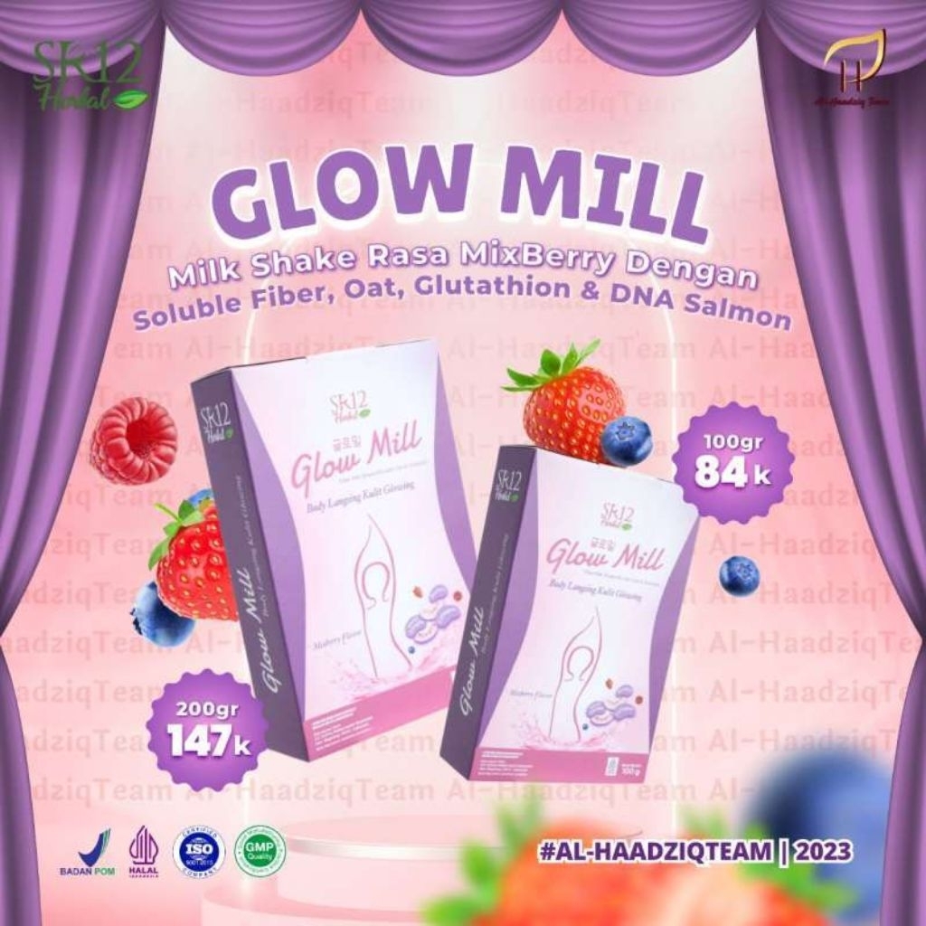 

GLOW MILLSR12/ SUSU BIKIN LANGSING DAN GLOWING/ SUSU KILAGEN/ SUSU KESEHATAN KULIT