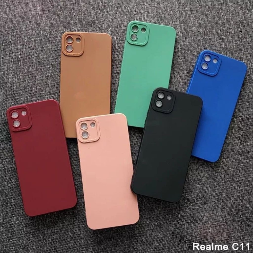 Case Silicone Pro Camera Realme C11 2020/C11 2021 SoftCase Terbaik