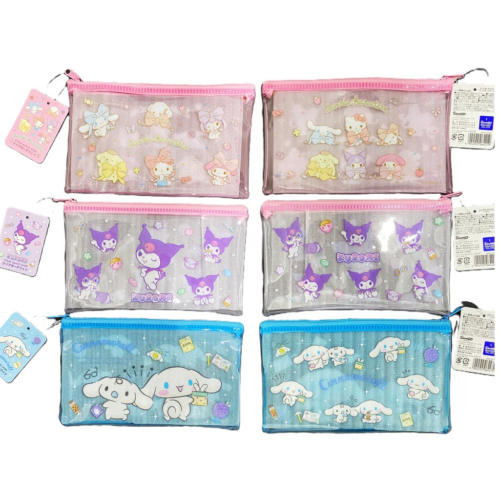 

Ori Sanrio Jepang Kuromi Cinnamoroll Pochacco My Melody Zipper Bag Pouch Dompet Alat Tulis Kosmetik