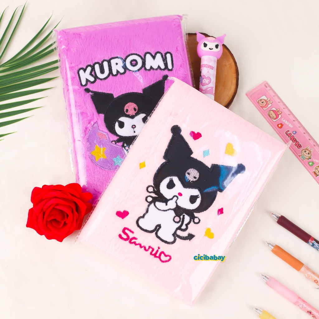 

Notebook Buku Bulu Sanrio Kuromi Buku Diary Jurnal Bulu A5