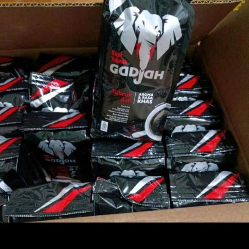 

Kopi tubruk gadjah 138g 1 karton isi 20pcs
