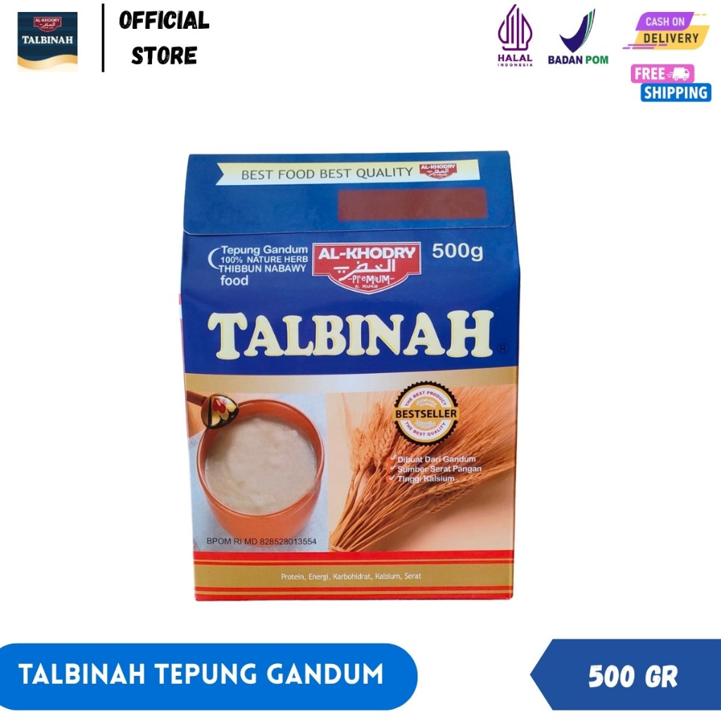 

Talbinah Al-Khodry Tepung Gandum Makanan Instan Untuk Mengatasi Maag Aslam Gerd 500gr